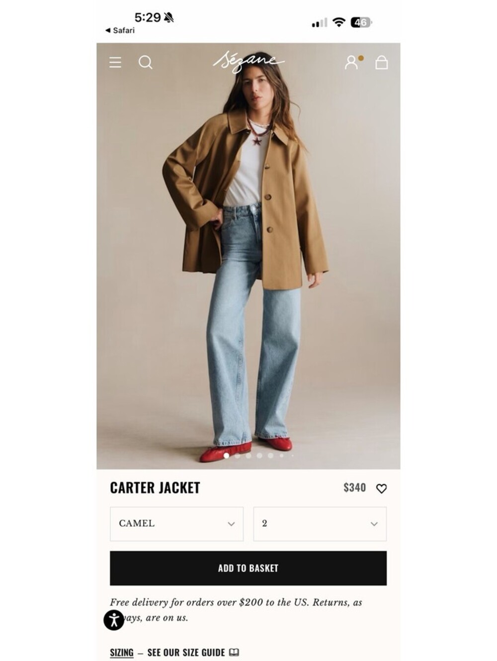 Sezane Women’s Carter Jacket - Picture 5 of 5